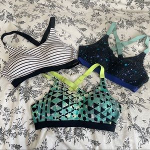 Victoria’s Secret VSX sports bras, set of three, 34B
